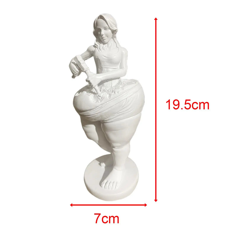 SELF MADE GIRL Freestanding Slimming Goddess Statue Sculpture Model Woman Statue Goddess