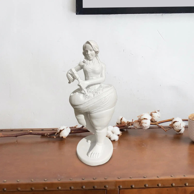 SELF MADE GIRL Freestanding Slimming Goddess Statue Sculpture Model Woman Statue Goddess