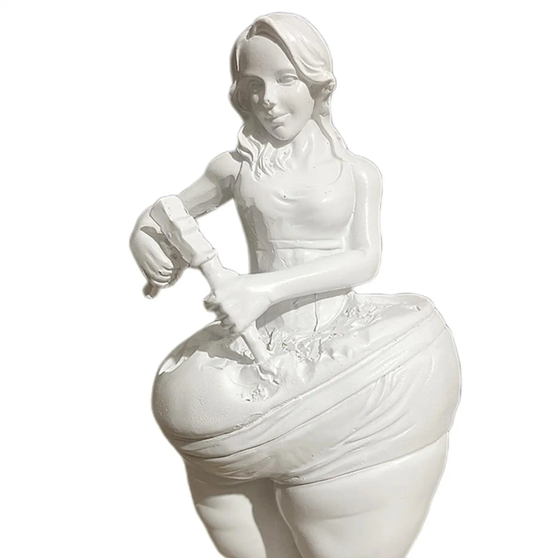 SELF MADE GIRL Freestanding Slimming Goddess Statue Sculpture Model Woman Statue Goddess