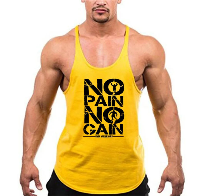 Camiseta regata cavada masculina academia Cotton 1cm shoulder strap Bodybuilding Stringer Tank top Mens Fitness Singlets muscle shirt summer gym Clothing Sports vestPt.: Algodão 1cm alça de ombro musculação